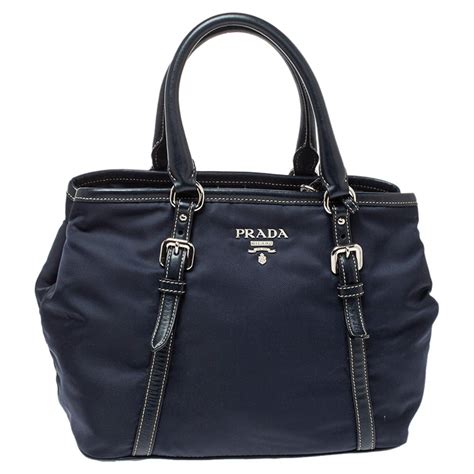 prada blue tote purse|navy blue prada.